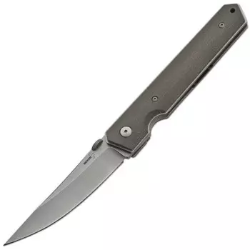 Нож складной Kwaiken Folder Micarta (IKBS®), Boker Plus 01BO291, сталь AUS-8 Stonewash Plain, рукоять микарта