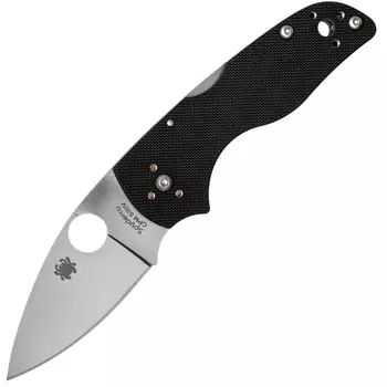 Нож складной Lil' Native MID - Spyderco 230MBGP, сталь Crucible CPM® S30V™ Satin Plain, рукоять стеклотекстолит G10, чёрный