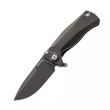 Нож складной LionSteel SR22A BB Mini, сталь Uddeholm Sleipner® Black Finish, рукоять алюминий (Solid®), чёрный