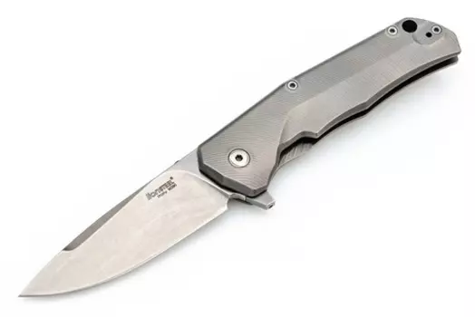 Нож складной LionSteel T.R.E. Bronze Titanium, сталь M390, рукоять титан