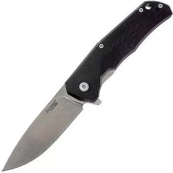 Нож складной LionSteel T.R.E. G10 Black, сталь M390, рукоять G10/титан