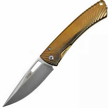 Нож складной LionSteel TS1 BS, рукоять титан, бронзовый