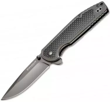 Нож складной Magnum Carbon Frame Boker 01RY701, сталь 440A, рукоять нержавеющая сталь