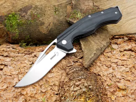 Нож складной Masada Folder - Boker Plus 01BO762, сталь D2 Stonewashed, рукоять стеклотекстолит G10