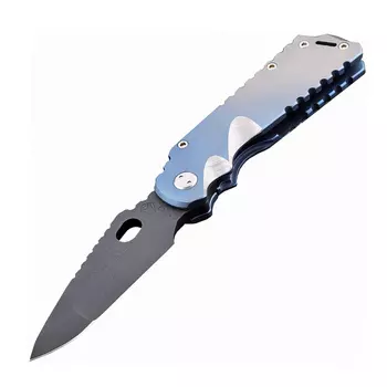 Нож складной Medford Arktika, сталь D2 PVD, рукоять титановый сплав, синий