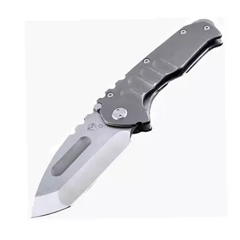 Нож складной Medford Praetorian T Tanto, сталь D2, рукоять титановый сплав, серый