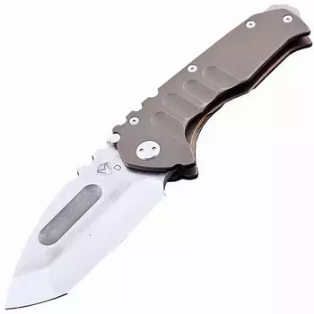 Нож складной Medford Praetorian T Tanto, сталь D2 Tool Steel, рукоять титановый сплав, бронзовый