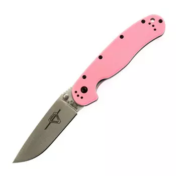 Нож складной Ontario RAT-1, сталь Aus-8. Клинок - Satin, Рукоять - Pink GRN