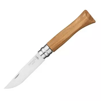 Нож складной Opinel №6 Olive Wood, сталь Sandvik™ 12С27, рукоять оливковое дерево, 002023
