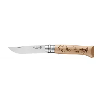Нож складной Opinel №8 Alpine adventures, рукоять дуб