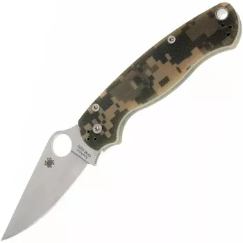 Складной нож Spyderco Para Military 2, сталь CPM® S45V™, рукоять G10, камуфляж (Digi Camo)