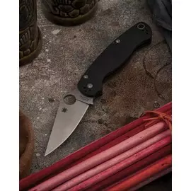 Складной нож Spyderco ParaMilitary 2, сталь CPM S45VN, рукоять G10, чёрный