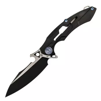 Нож складной Rikeknife M3 Black, сталь 154CM, рукоять титан/G10