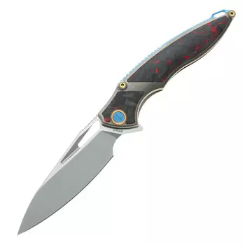 Нож складной RK1902 Rikeknife, сталь M390, рукоять Red Carbon fiber