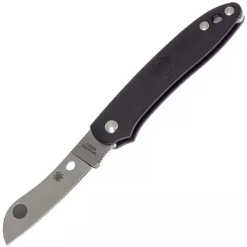 Нож складной Roadie™ Spyderco 189PBK TSA Knife (Transportation Security Administration), сталь N690Co Satin Plain, рукоять термопластик FRN, чёрный