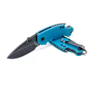 Складной нож Kershaw Shuffle 6, сталь 8Cr13MoV, рукоять термопластик GFN бирюзового цвета