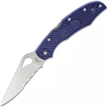 Нож складной Spyderco Byrd Cara Cara 2, сталь 8Cr13MoV, рукоять синий термопластик FRN