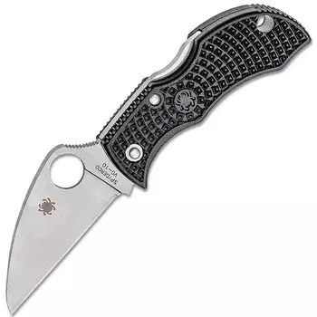 Складной нож Spyderco Manbug Wharncliffe, сталь VG-10, рукоять термопластик FRN, черный