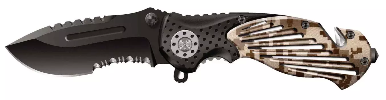 Нож складной Stinger SA-580DC, сталь 420, алюминий