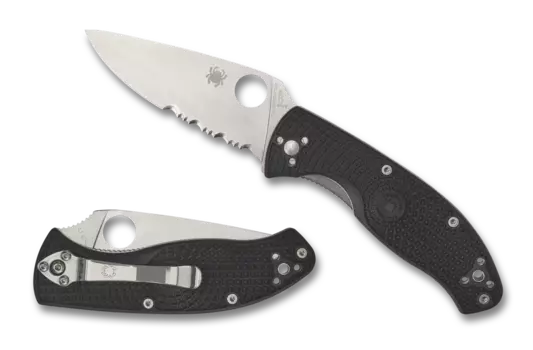 Нож складной Tenacious Lightweight Spyderco, сталь 8Cr13MOV Satin, рукоять термопластик FRN