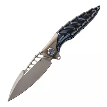 Нож складной Thor 7 Rikeknife, сталь 154CM, Blue Titanium/G10