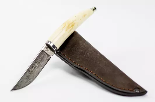 Нож Тигр малютка, сталь Х12МФ, рог лося