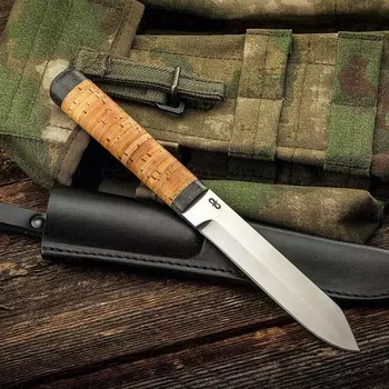 Нож туристический АиР "Засапожный-2", сталь 100х13м, рукоять береста