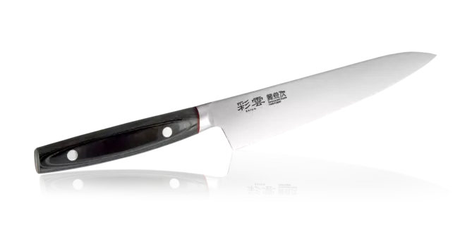 Нож Универсальный Kanetsugu Saiun Damascus, 9002, сталь VG-10, в картонной коробке, 150 мм