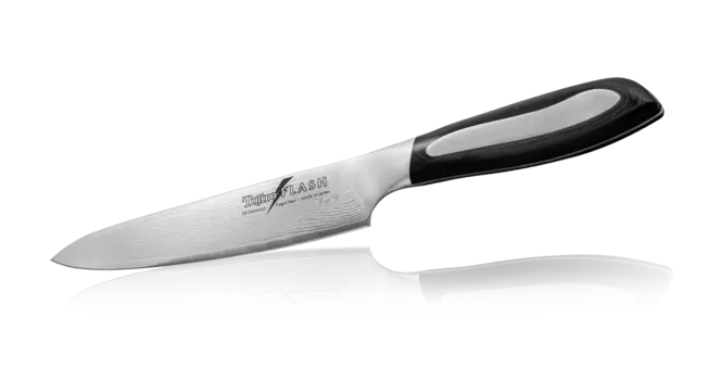 Нож Универсальный Tojiro Flash, FF-UT150, сталь VG-10, чёрный