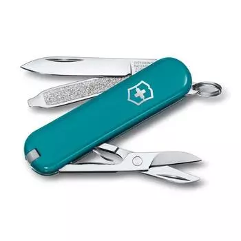 Нож перочинный Victorinox Classic SD Colors, Mountain Lake (0.6223.23G) бирюзовый, 7 функций 58мм