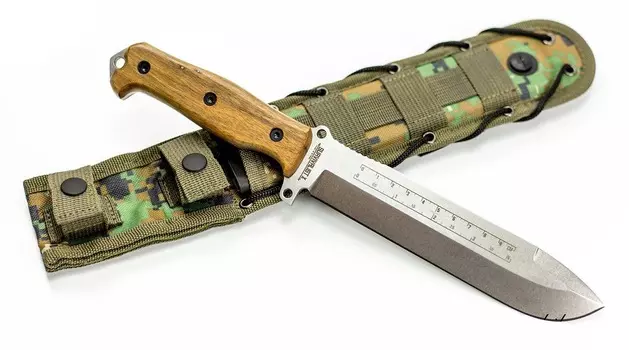 Нож выживания Survivalist X AUS-8 SW, орех, Kizlyar Supreme