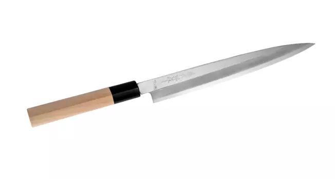 Нож Янаги Japanese Knife, F-946, сталь CoS San Mai III, Tojiro, коричневый