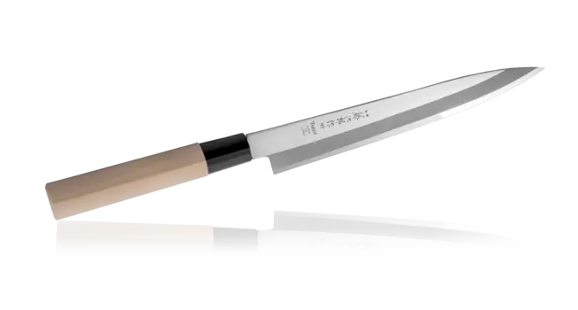 Нож Янаги Japanese Knife, Tojiro, F-1056, 200 мм, сталь AUS-8, коричневый