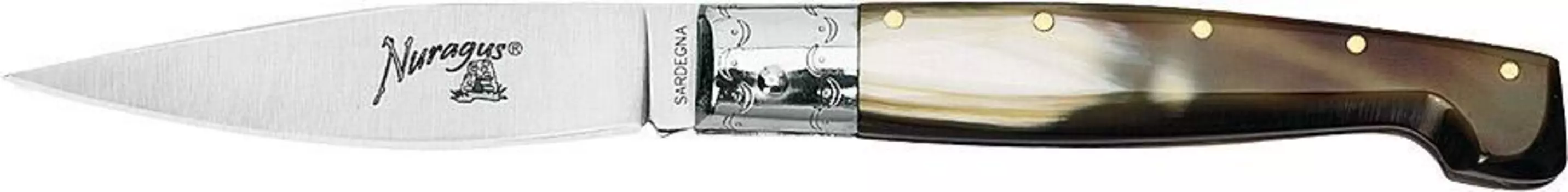 NURAGUS - нож складн, клинок 9 см, сталь 420С, рукоять рог