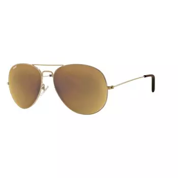 Очки солнцезащитные ZIPPO OB36-04, золотистые, оправа из меди и пластика, линзы и дужки из поликарбоната