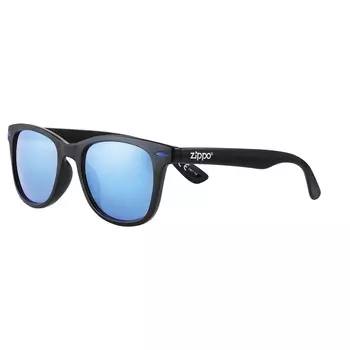 Очки солнцезащитные ZIPPO OB71-02, унисекс, чёрные, оправа, линзы и дужки из поликарбоната