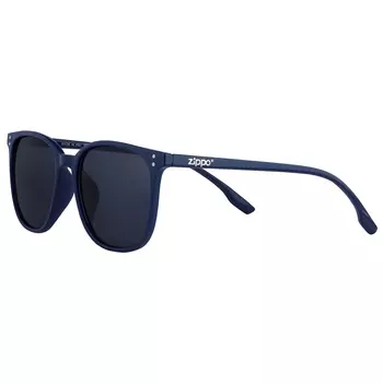 Очки солнцезащитные ZIPPO, унисекс, синие, оправа из поликарбоната, серые линзы