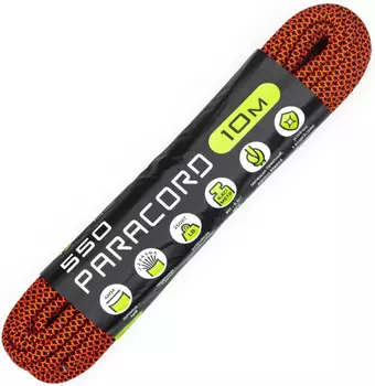 Паракорд 550 Neon orange snake, 10 м