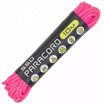 Паракорд 550 Neon Pink световозвращающий, 10 м