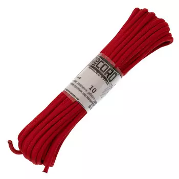 Паракорд ReCord 10 м, красный, диаметр 4 мм