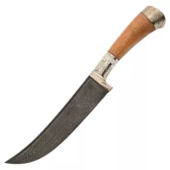 Пчак большой. "ТАМЕРЛАН". Дерево Абрикос, гарда и навершие мельхиор, сталь ШХ-15