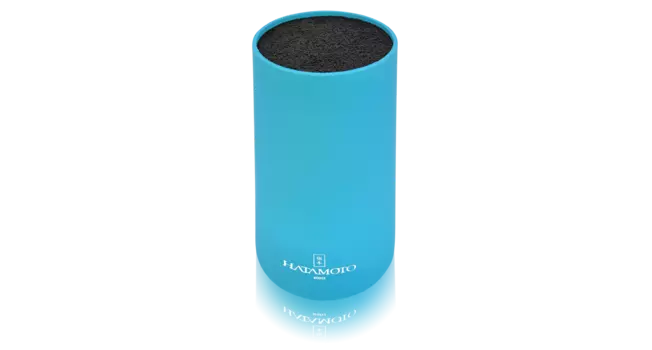 Подставка для ножей круглая HATAMOTO COLOR, PWBS-15D-BLU, голубая, пластик