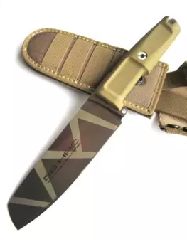 Полевой поварской нож Extrema Ratio Kato 15 Desert Camo, сталь Bhler N690, рукоять Forprene®