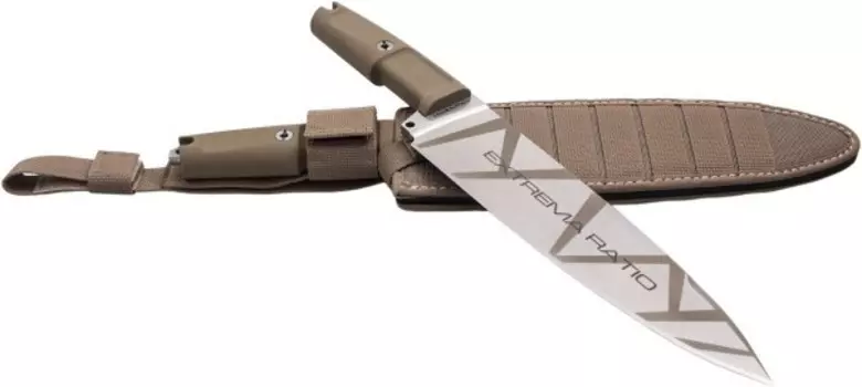 Полевой поварской нож Extrema Ratio Psycho 19 Desert Camo, сталь Bhler N690, рукоять резина Forprene®