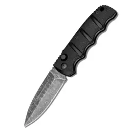 Полуавтоматический складной нож Boker Plus KALS-74 Damascus (Kalashnikov AKS-74 Series), сталь Damascus Plain Blade, рукоять анодированный алюминий, BK01KALS75DAM