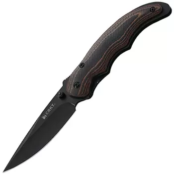 Полуавтоматический складной нож Endorser Black, CRKT 1105K, сталь 8Cr14MoV EDP, рукоять стеклотекстолит G10