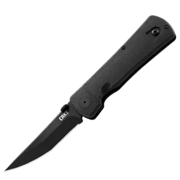 Полуавтоматический складной нож Hissatsu Folder, CRKT 2903, сталь AUS-8 Black Finish, рукоять термопластик GRN