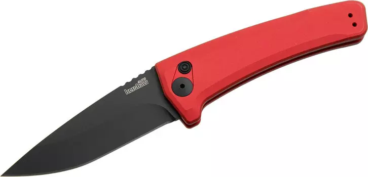 Полуавтоматический складной нож Launch 3 - Kershaw 7300RDBLK Red, сталь Crucible CPM® 154, рукоять анодированный алюминий, красный