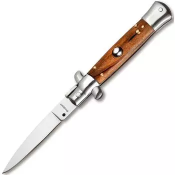 Автоматический складной нож нож Magnum Sicilian Needle Olive Wood, сталь 440A, рукоять дерево, 01MB279