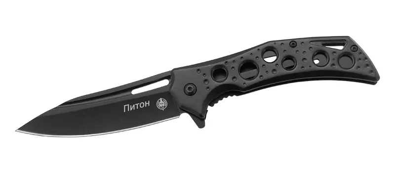 Полуавтоматический складной нож Мастер Клинок Питон, сталь 420, рукоять сталь